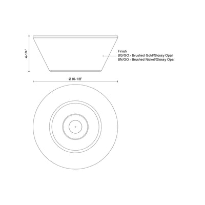Holt 10-in Aluminum Flush Mount