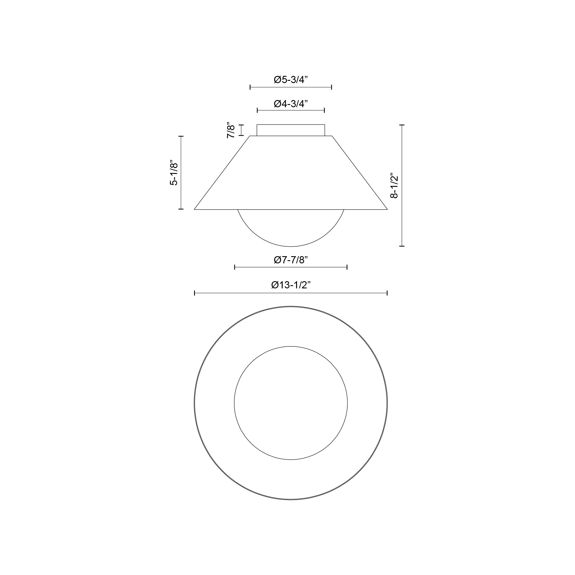 Remy 14-in Steel Flush Mount