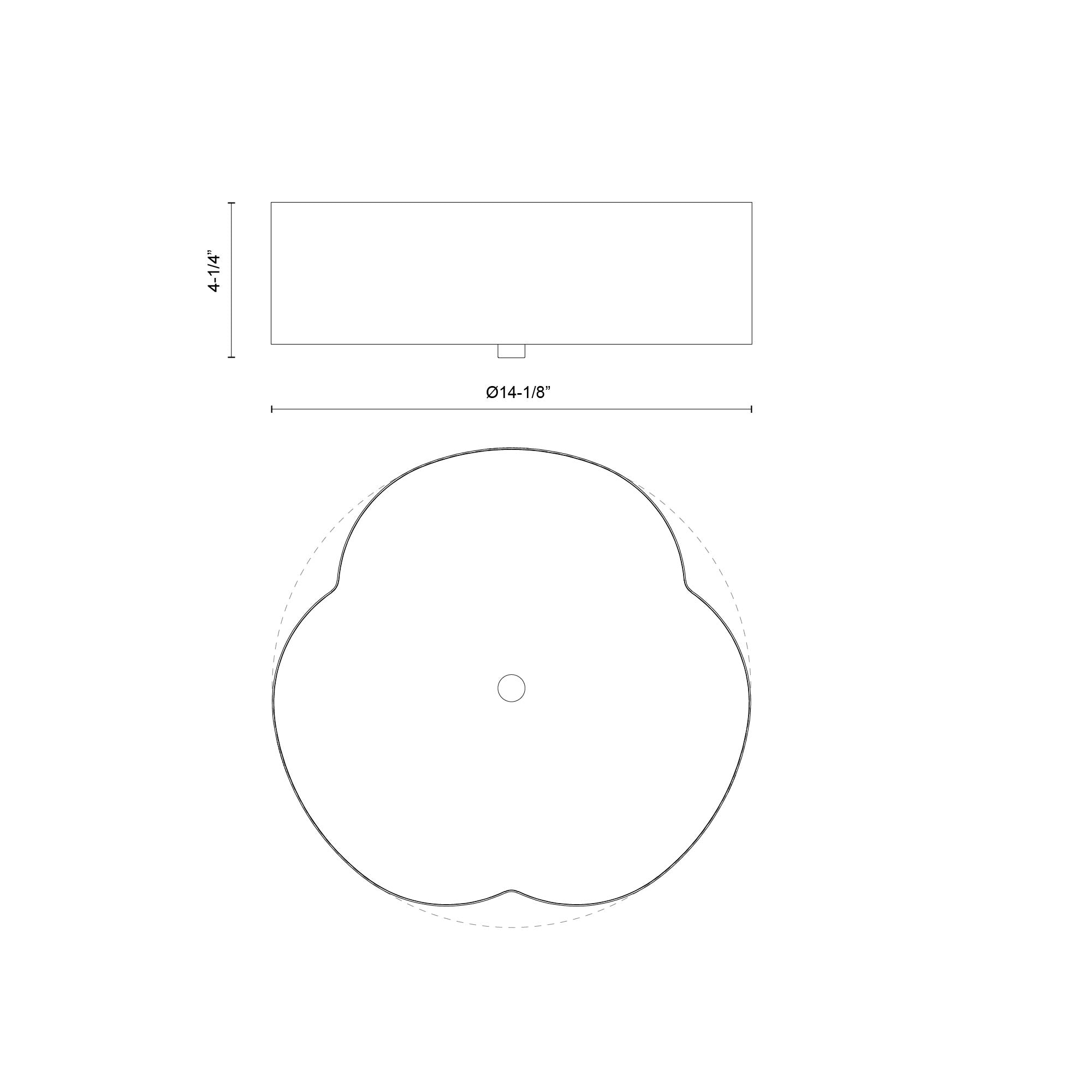 Adella 14-in Steel Flush Mount