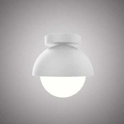 Lumeo 8-in Matte White Flush Mount Dimmable 60W
