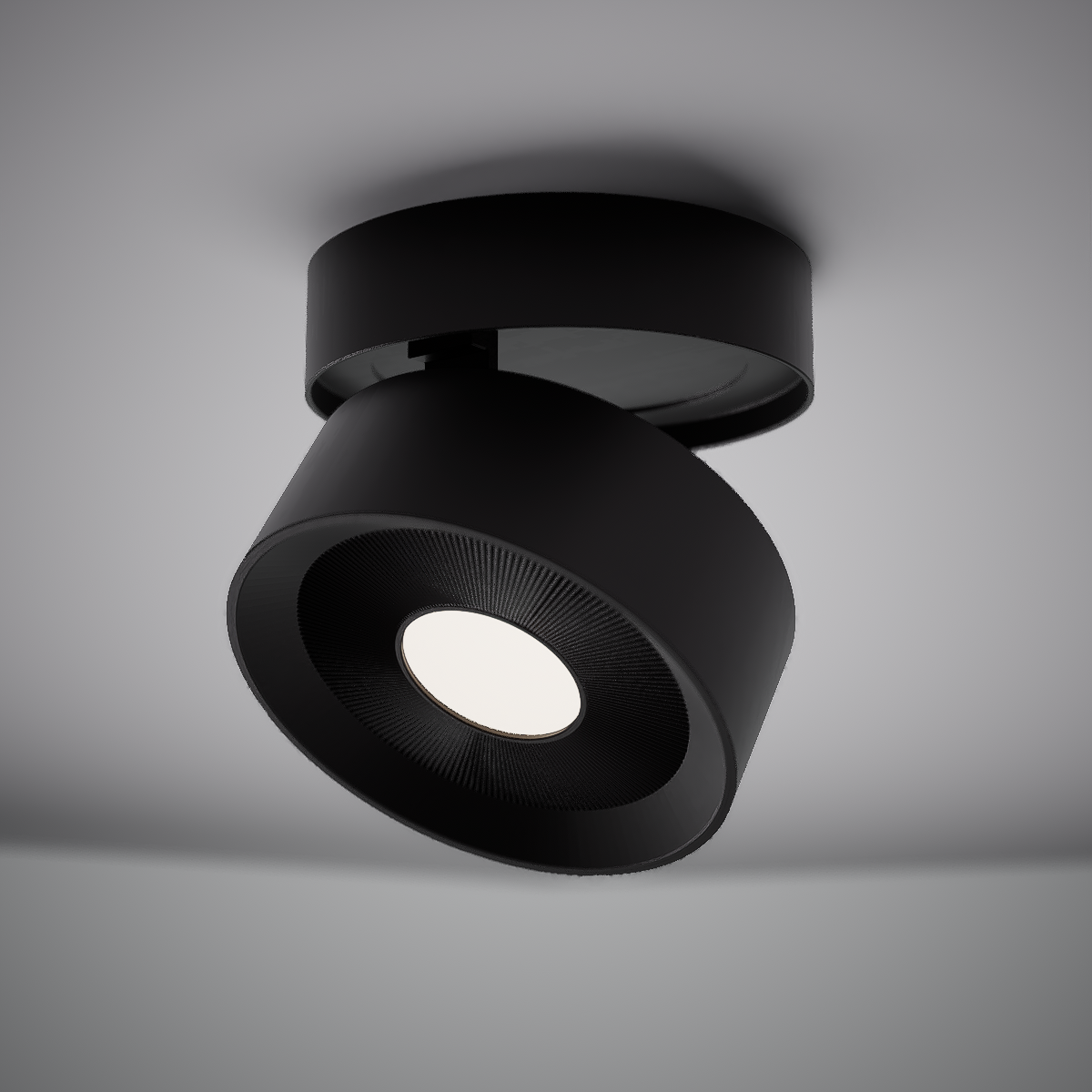 Toro 5-inch Matte Black Dimmable Flush Mount Ceiling Light