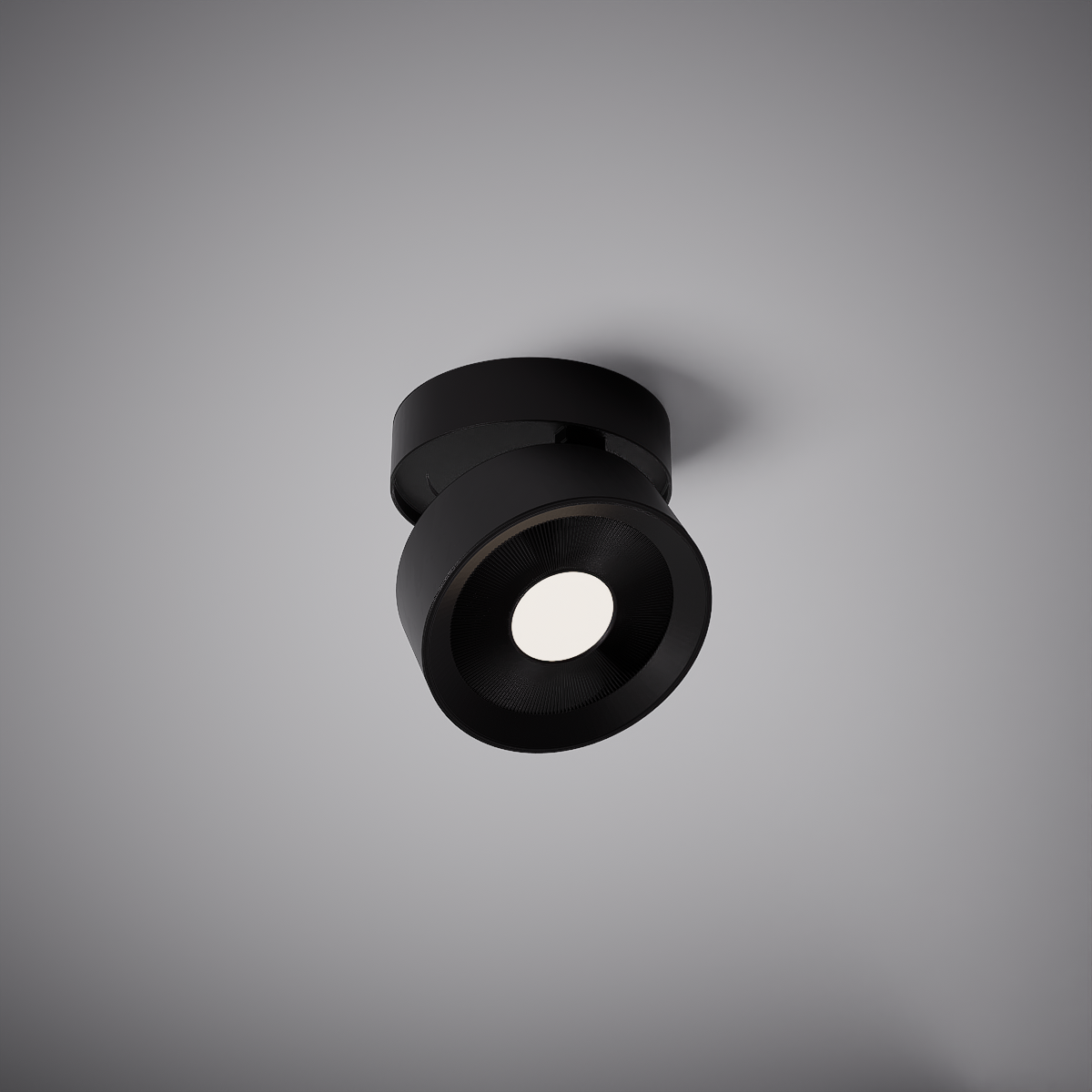 Toro 5-inch Matte Black Dimmable Flush Mount Ceiling Light