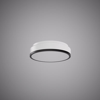 Belmont 12-inch Matte Black Dimmable Flush Mount Ceiling Light