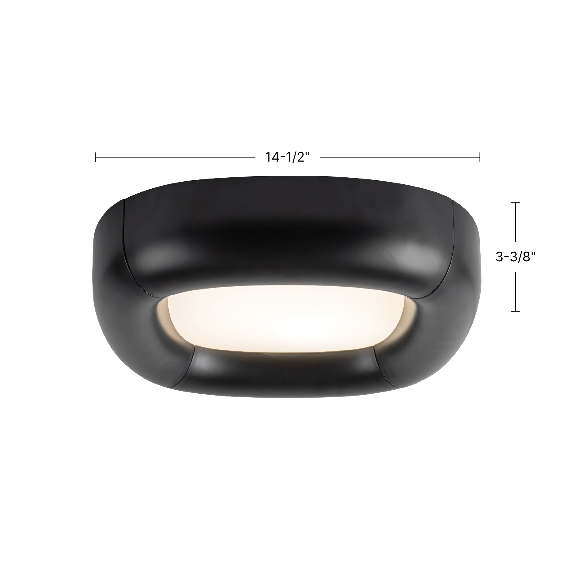 Folio 15-in Aluminum Flush Mount
