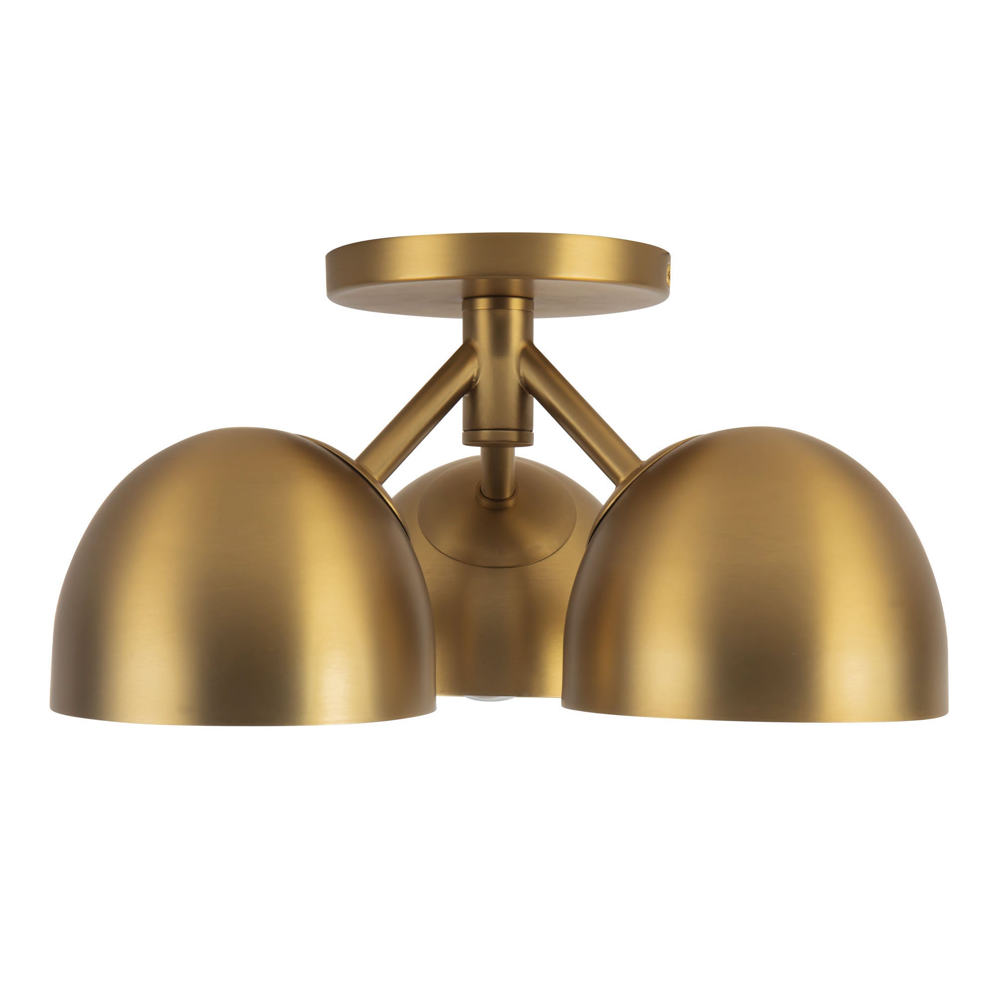 Fosso 13-in Steel Semi-Flush Mount