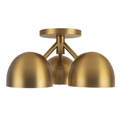Fosso 13-in Steel Semi-Flush Mount