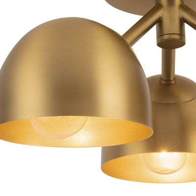 Fosso 13-in Steel Semi-Flush Mount