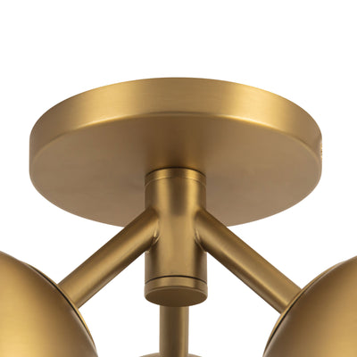 Fosso 13-in Steel Semi-Flush Mount