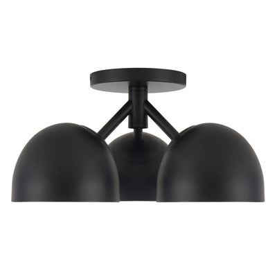 Fosso 13-in Steel Semi-Flush Mount
