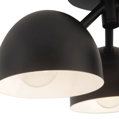 Fosso 13-in Steel Semi-Flush Mount