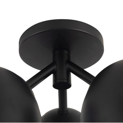 Fosso 13-in Steel Semi-Flush Mount