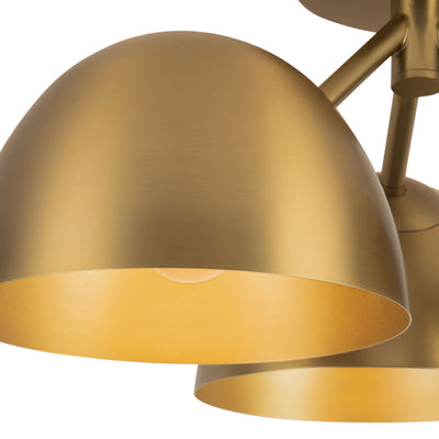 Fosso 17-in Steel Semi-Flush Mount