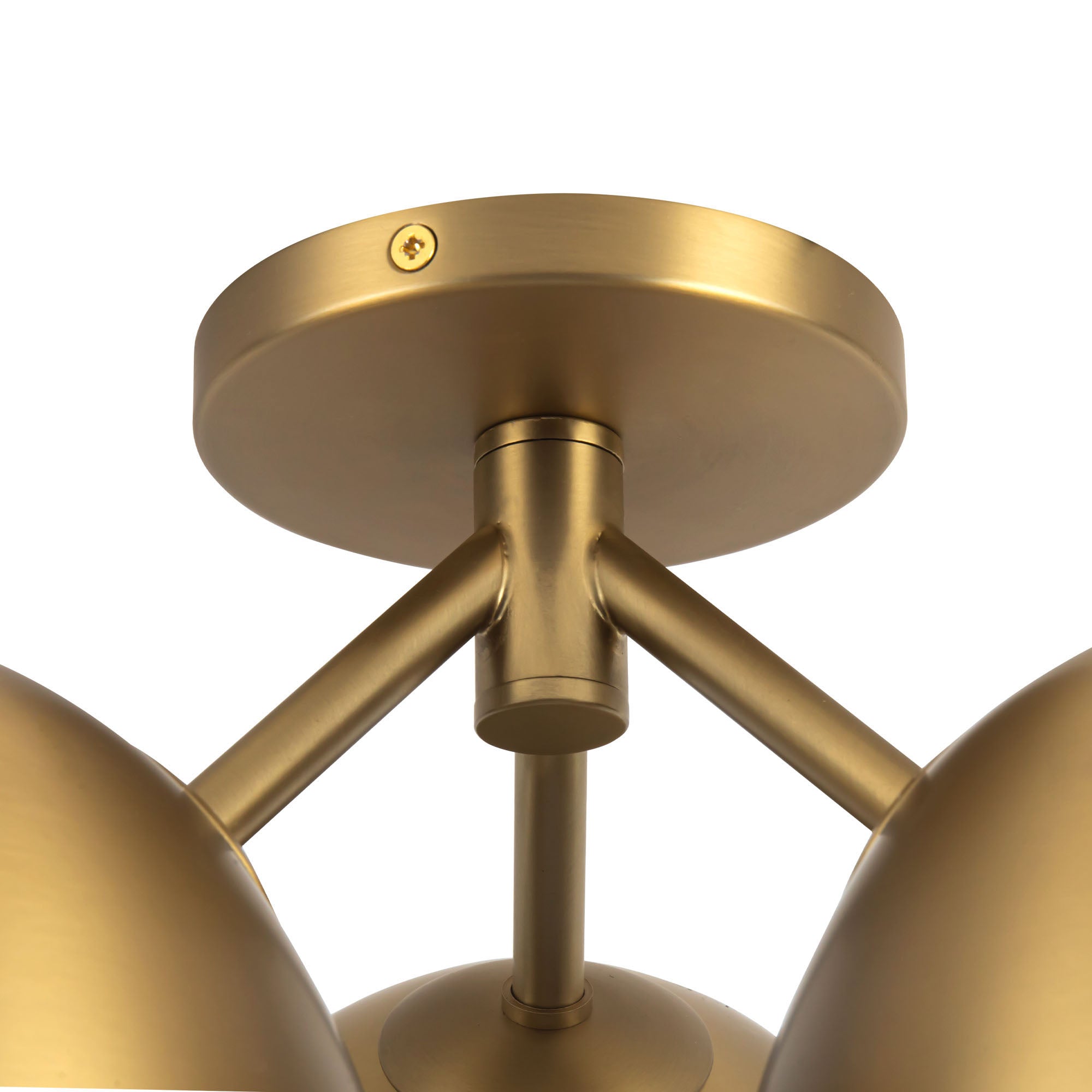 Fosso 17-in Steel Semi-Flush Mount