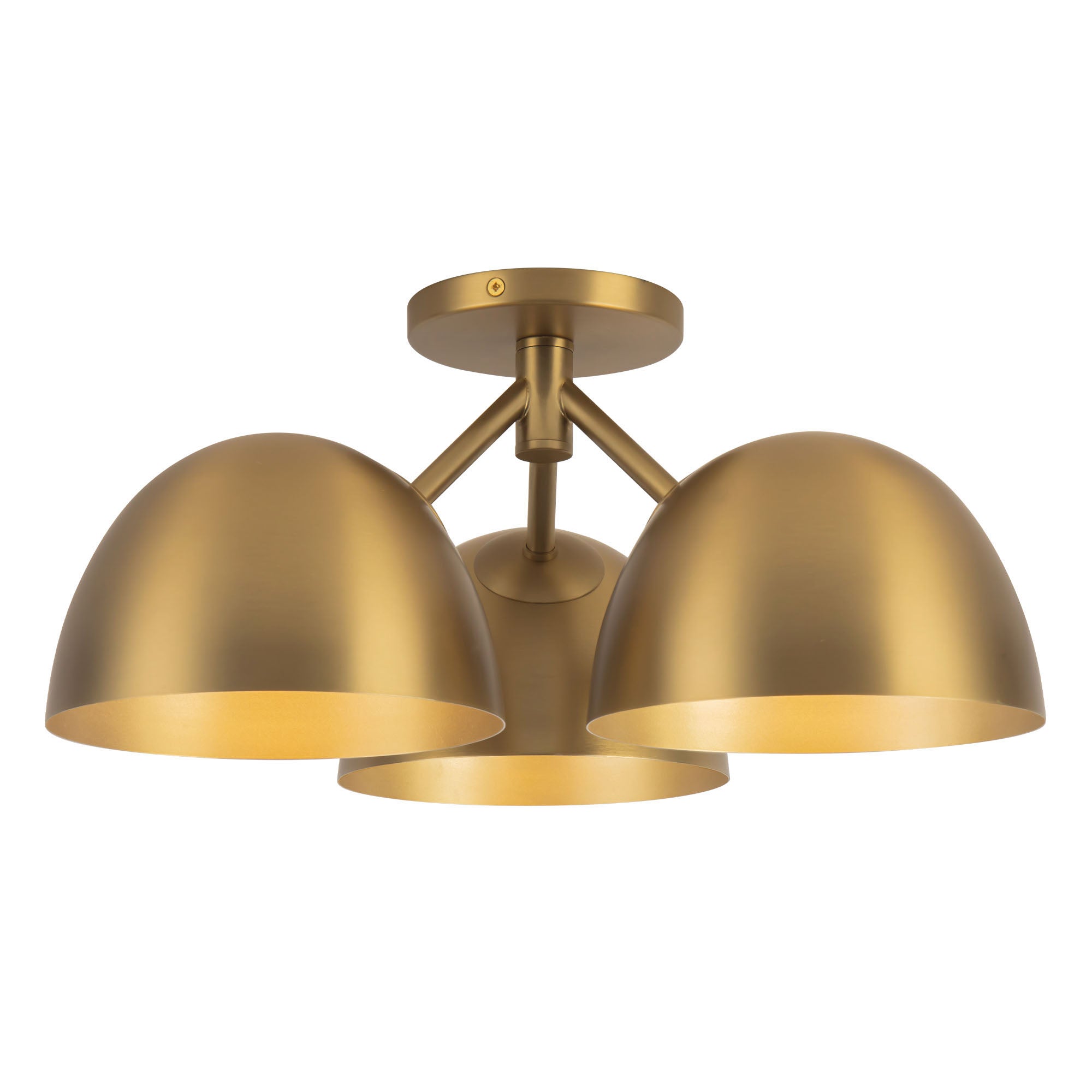 Fosso 17-in Steel Semi-Flush Mount