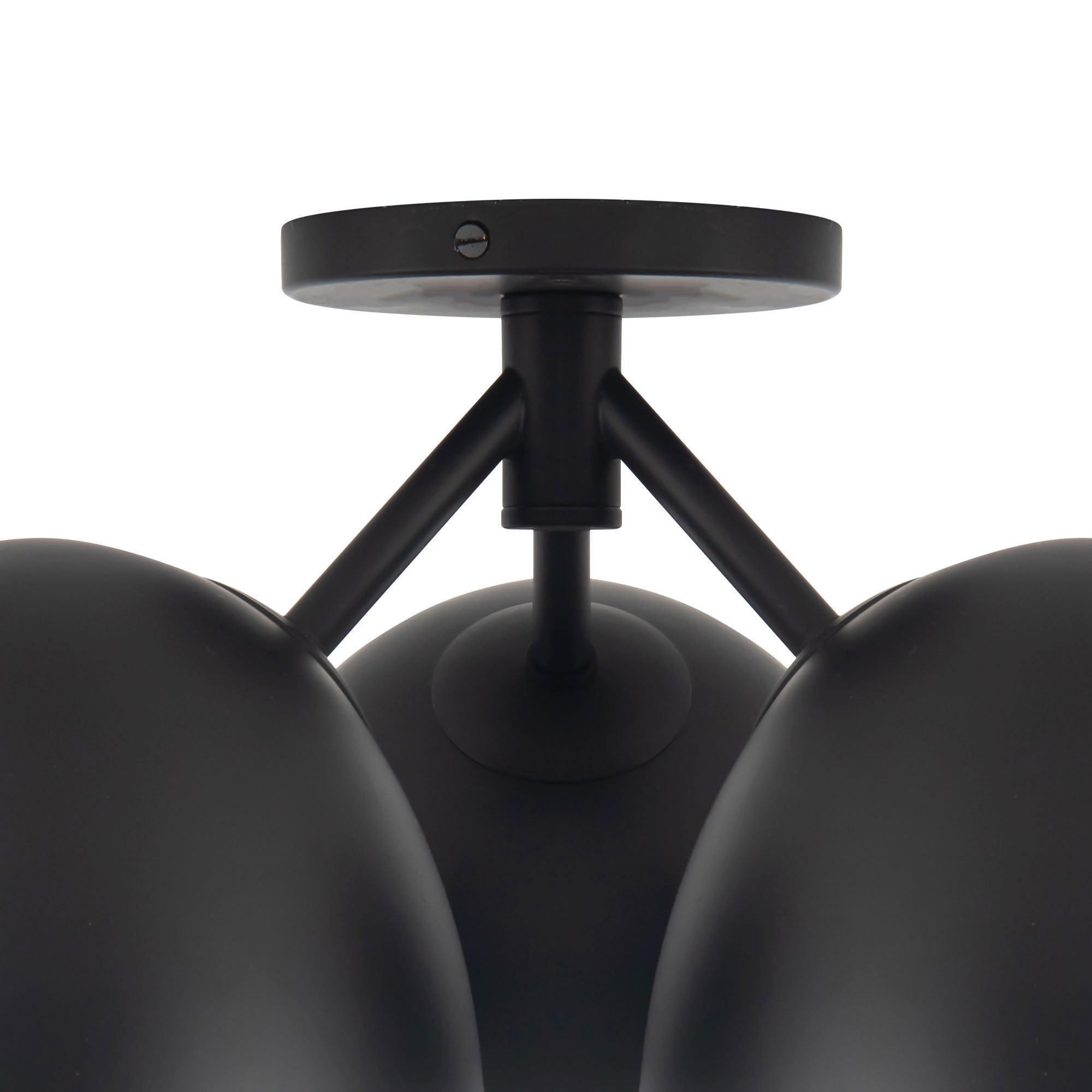 Fosso 17-in Steel Semi-Flush Mount