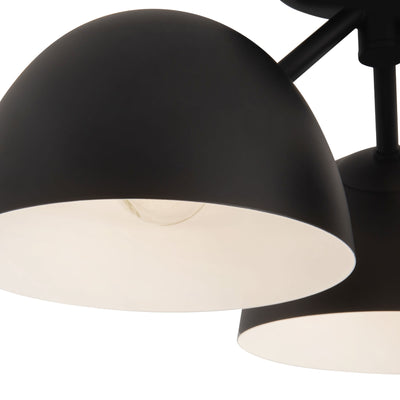 Fosso 17-in Steel Semi-Flush Mount