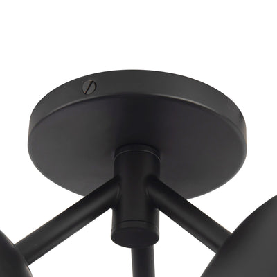 Fosso 17-in Steel Semi-Flush Mount