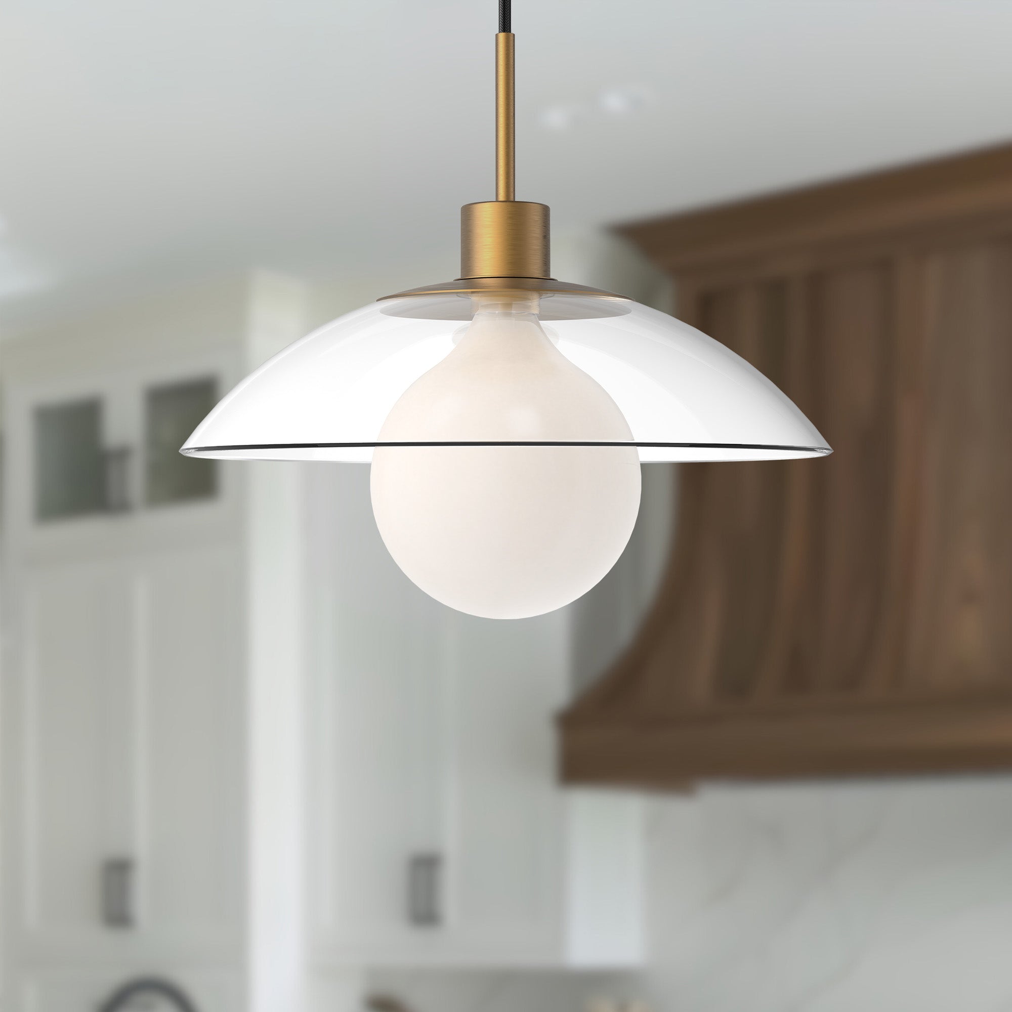 Francesca 12-in Steel Pendant