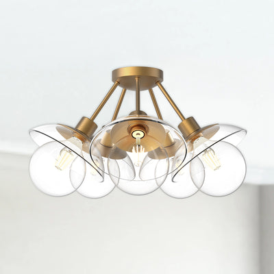 Francesca 20-in Steel Semi-Flush Mount
