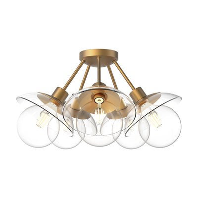 Francesca 20-in Steel Semi-Flush Mount