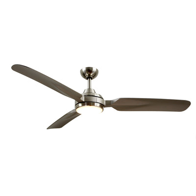 Fremont 60-in Brushed Nickel Reversible DC LED Ceiling Fan