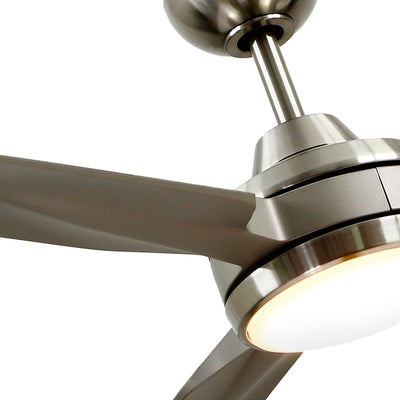 Fremont 60-in Brushed Nickel Reversible DC LED Ceiling Fan