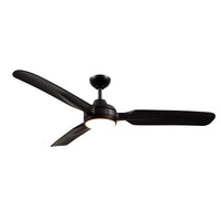 Fremont 60-in Matte Black Reversible DC LED Ceiling Fan