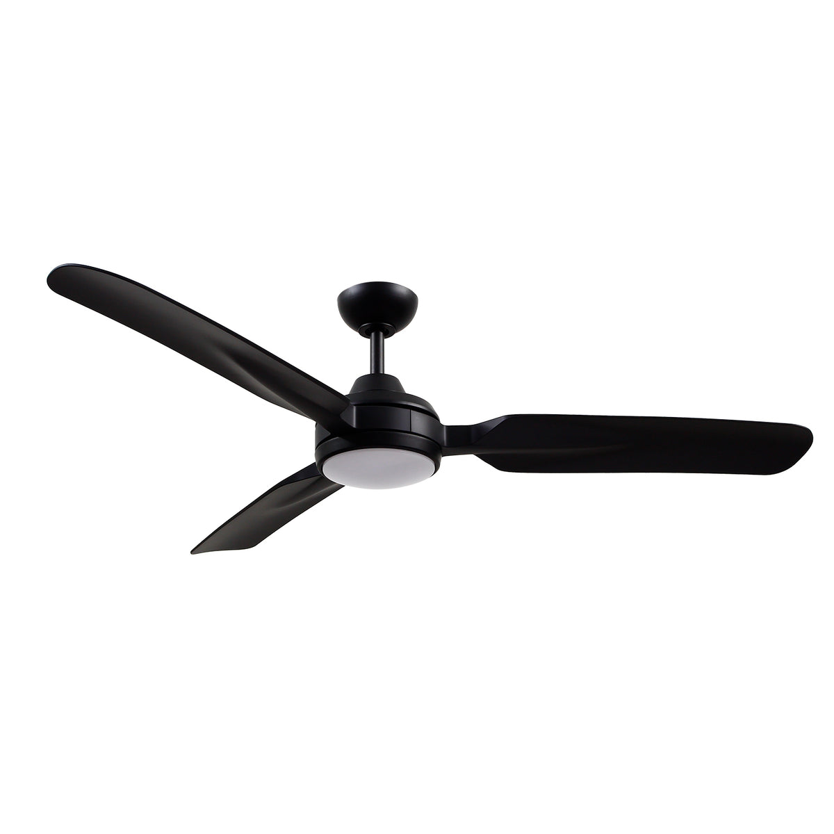 Fremont 60-in Matte Black Reversible DC LED Ceiling Fan