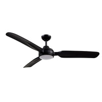 Fremont 60-in Matte Black Reversible DC LED Ceiling Fan