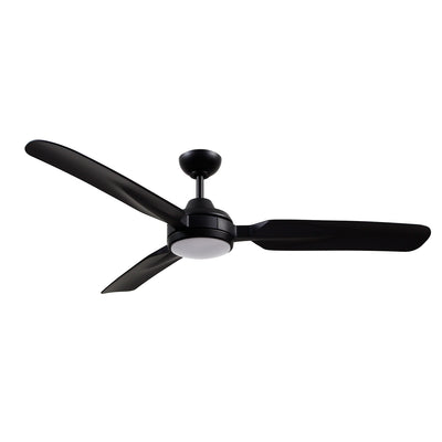 Fremont 60-in Matte Black Reversible DC LED Ceiling Fan