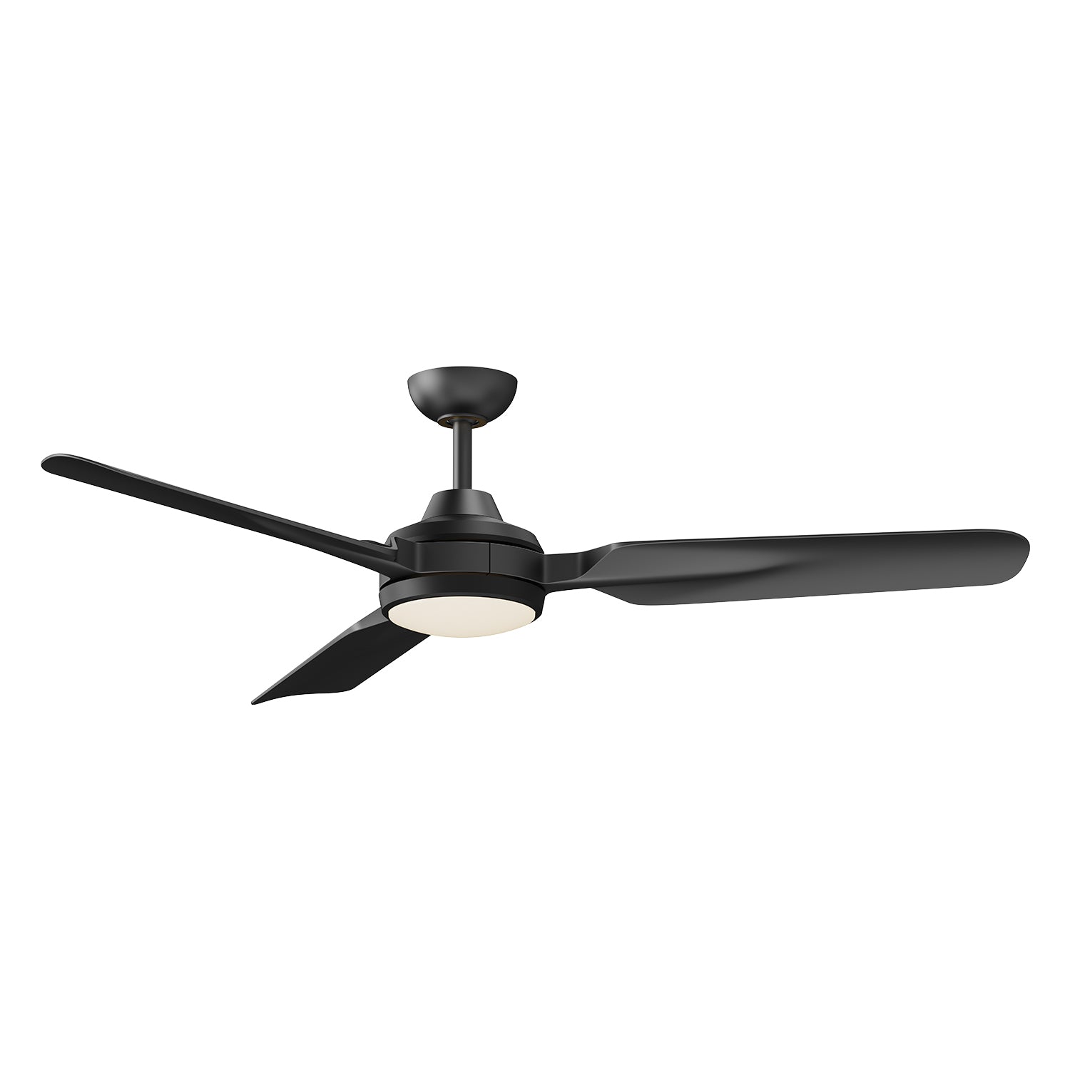 Fremont 60-in Matte Black Reversible DC LED Ceiling Fan