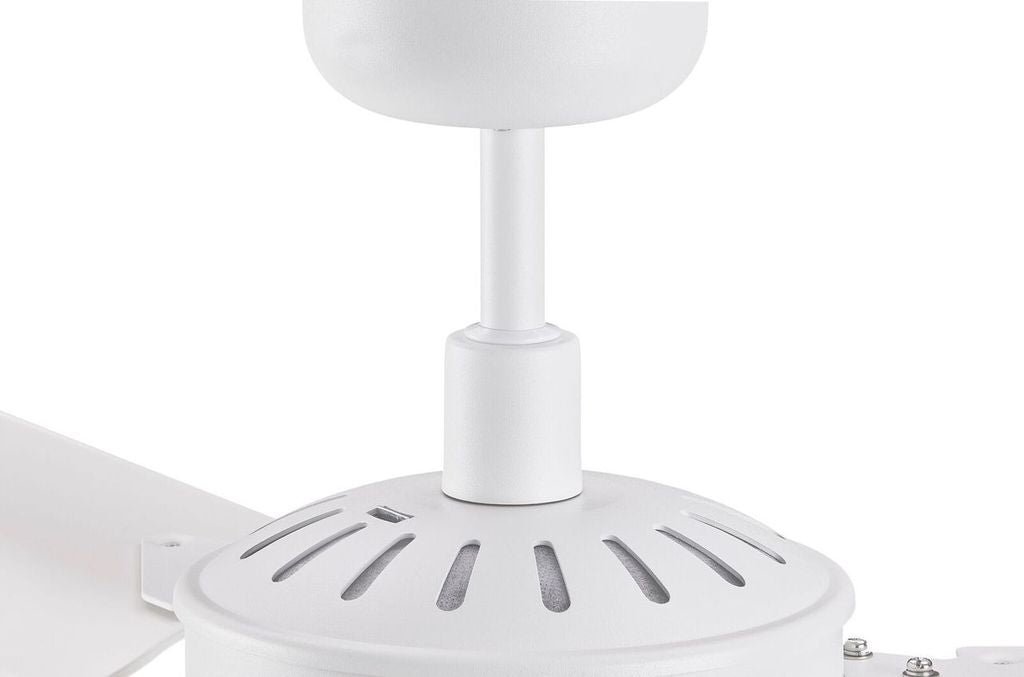 56 Inch Indoor Outdoor White Ceiling Fan in Antique White with Remote
