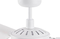 56 Inch Indoor Outdoor White Ceiling Fan in Antique White with Remote