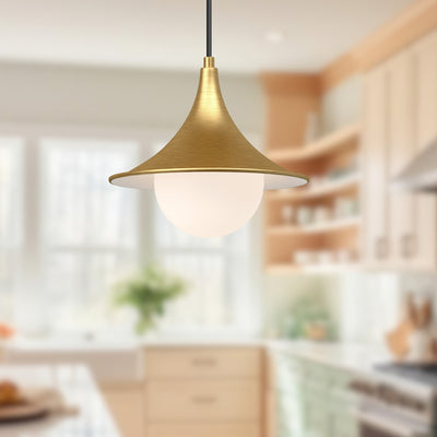 Fuji 9-in Steel Pendant