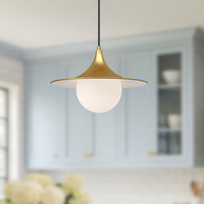 Fuji 12-in Steel Pendant
