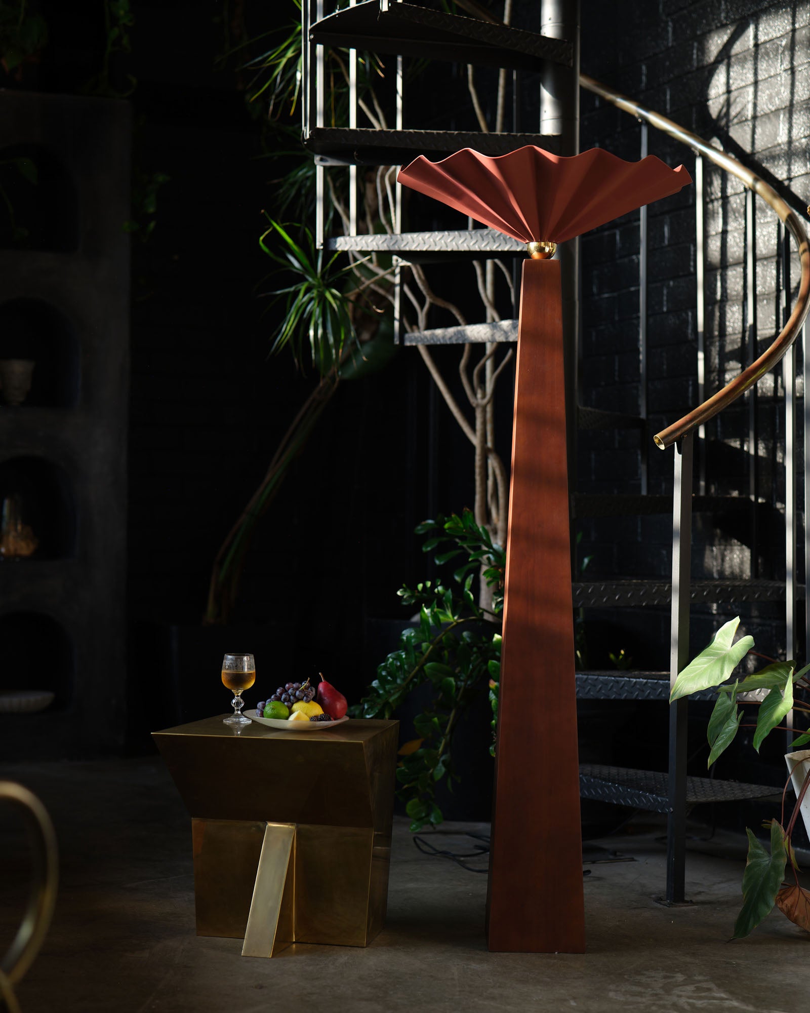 Furrow 65-in Steel Floor Lamp
