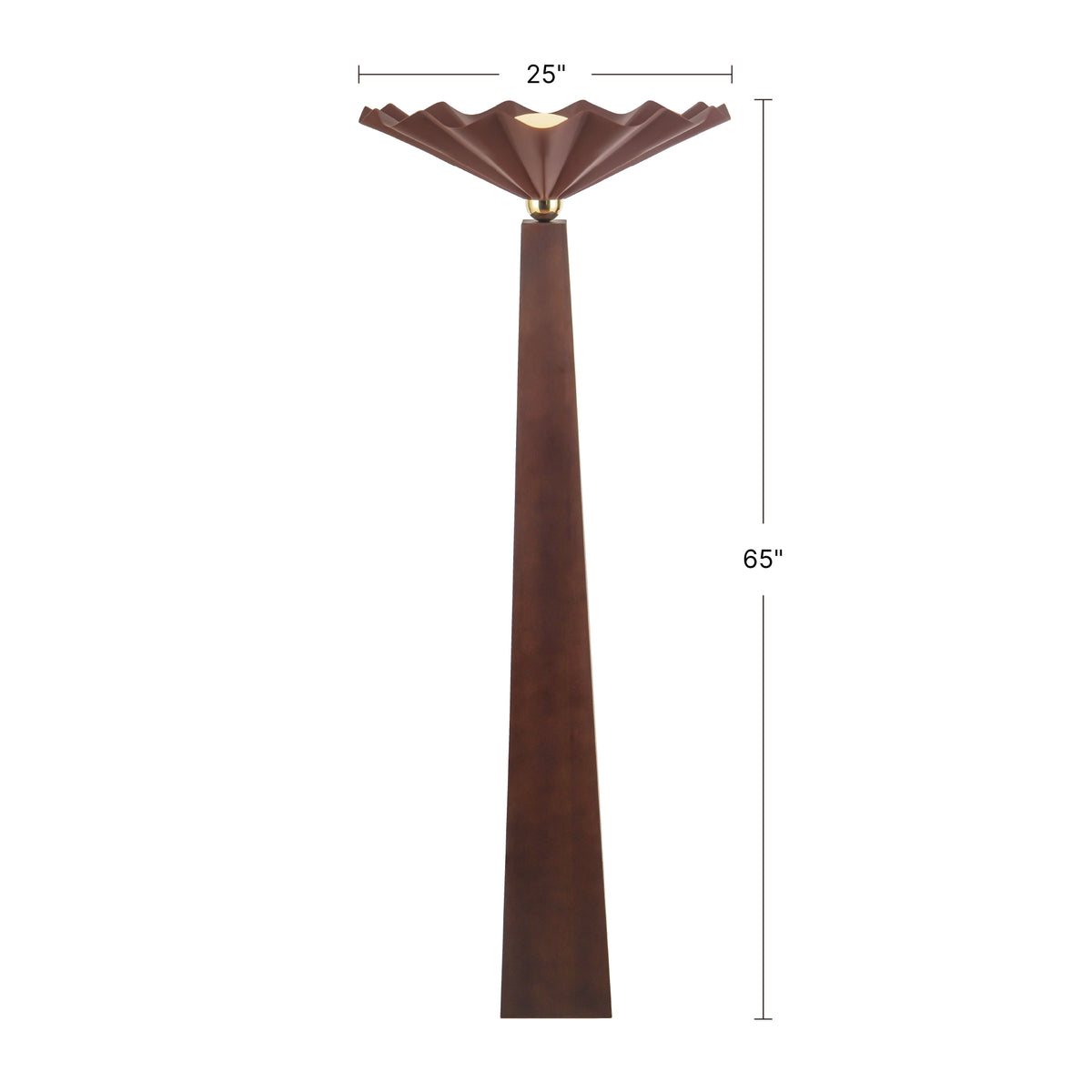 Furrow 65-in Steel Floor Lamp
