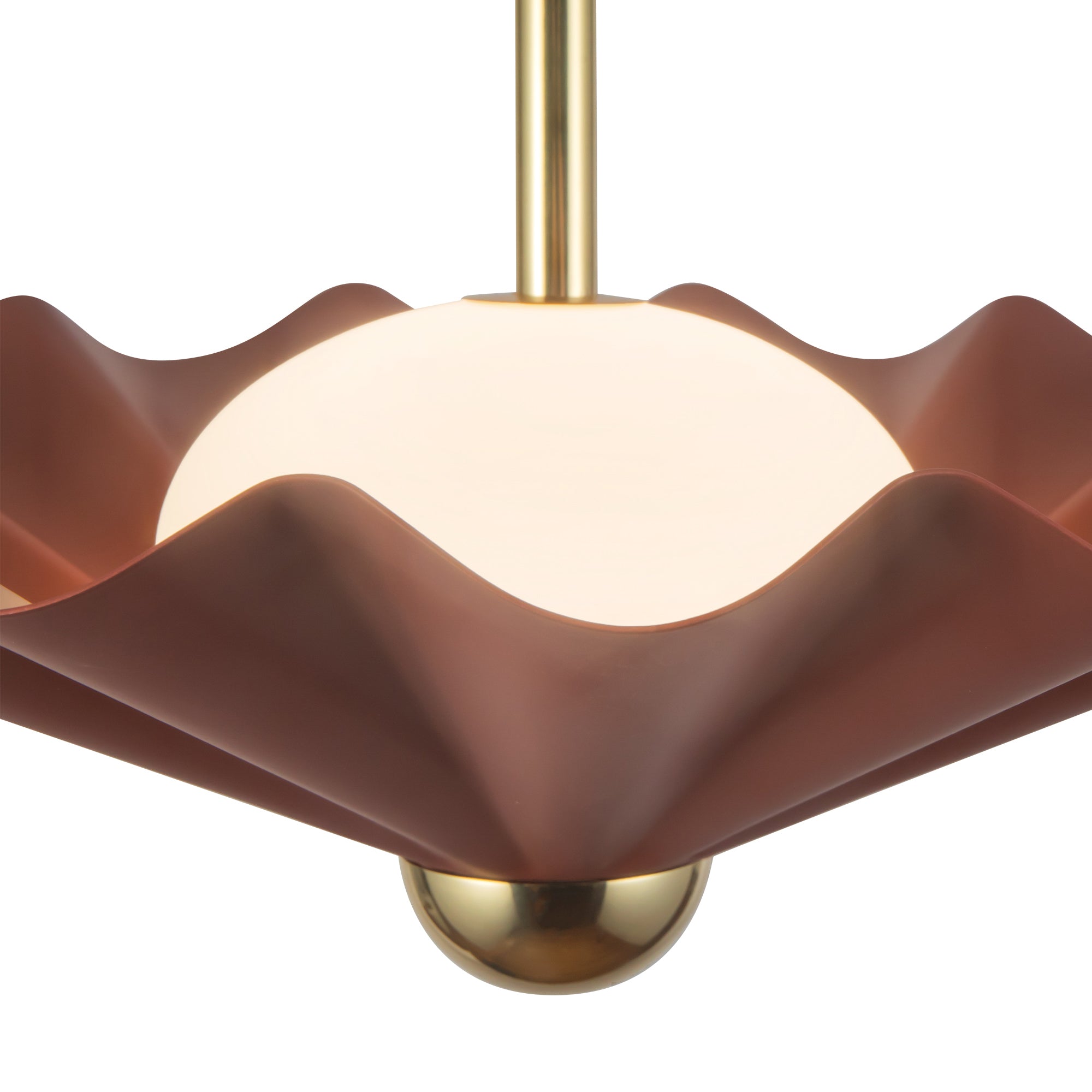 Furrow 16-in Steel Pendant