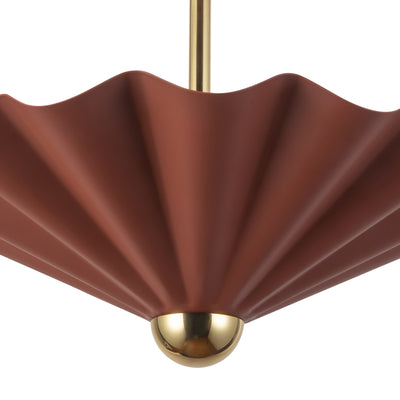 Furrow 16-in Steel Pendant
