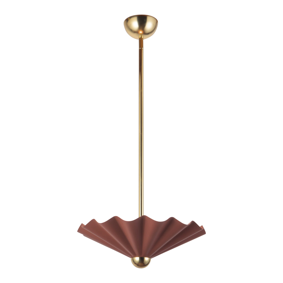 Furrow 16-in Steel Pendant