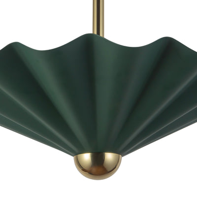 Furrow 16-in Steel Pendant