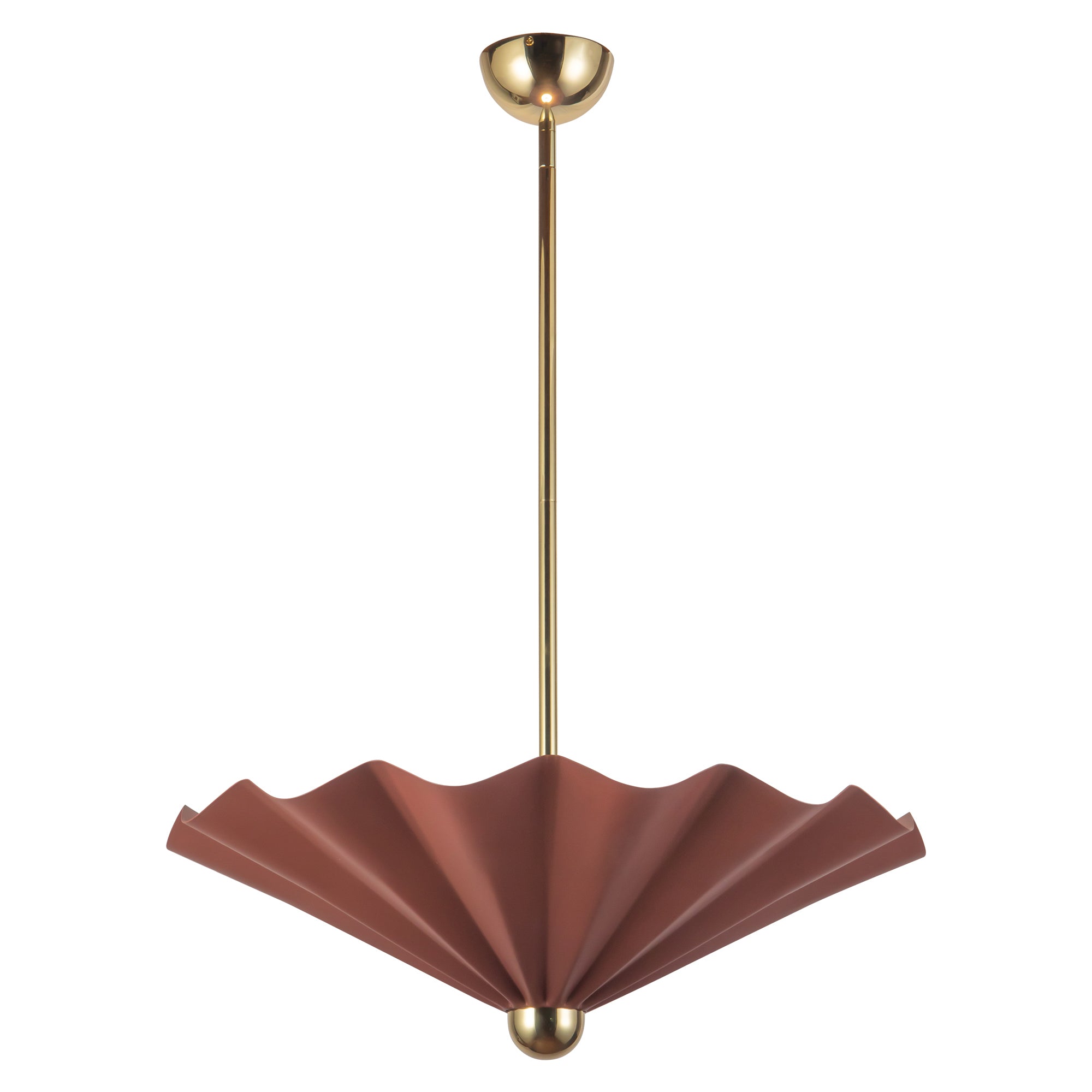 Furrow 25-in Steel Pendant