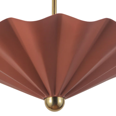 Furrow 25-in Steel Pendant