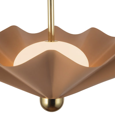 Furrow 25-in Steel Pendant