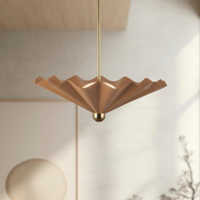 Furrow 25-in Steel Pendant