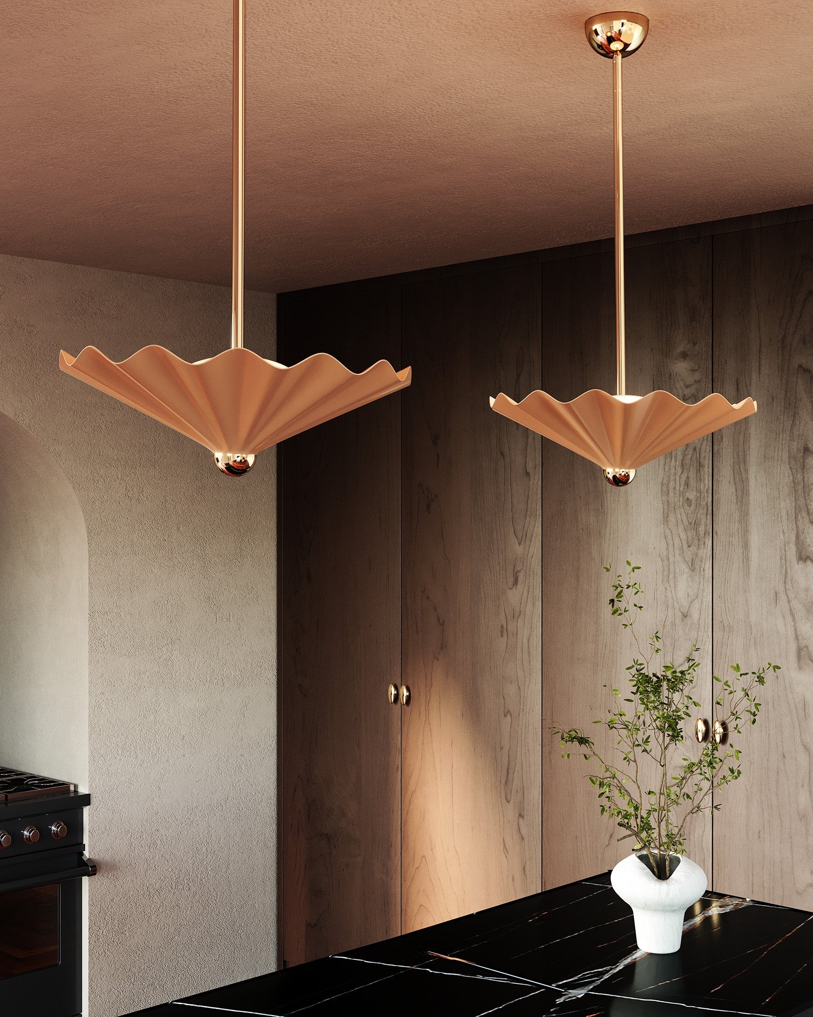 furrow-25-in-steel-pendant