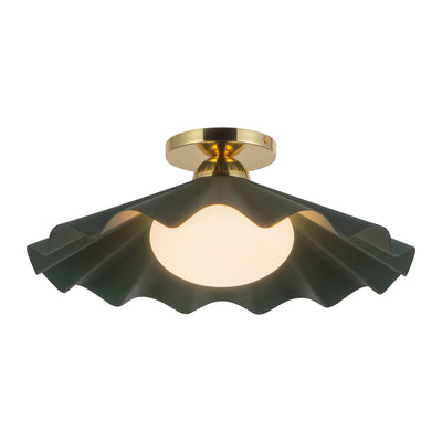 Furrow 16-in Steel Semi-Flush Mount