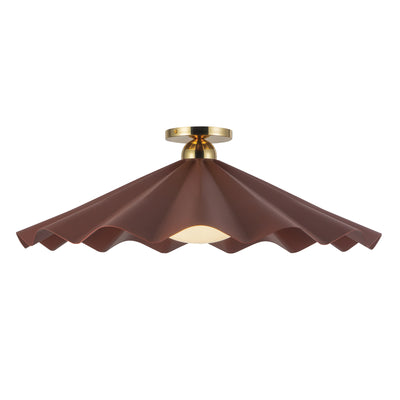 Furrow 25-in Steel Semi-Flush Mount