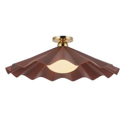 Furrow 25-in Steel Semi-Flush Mount