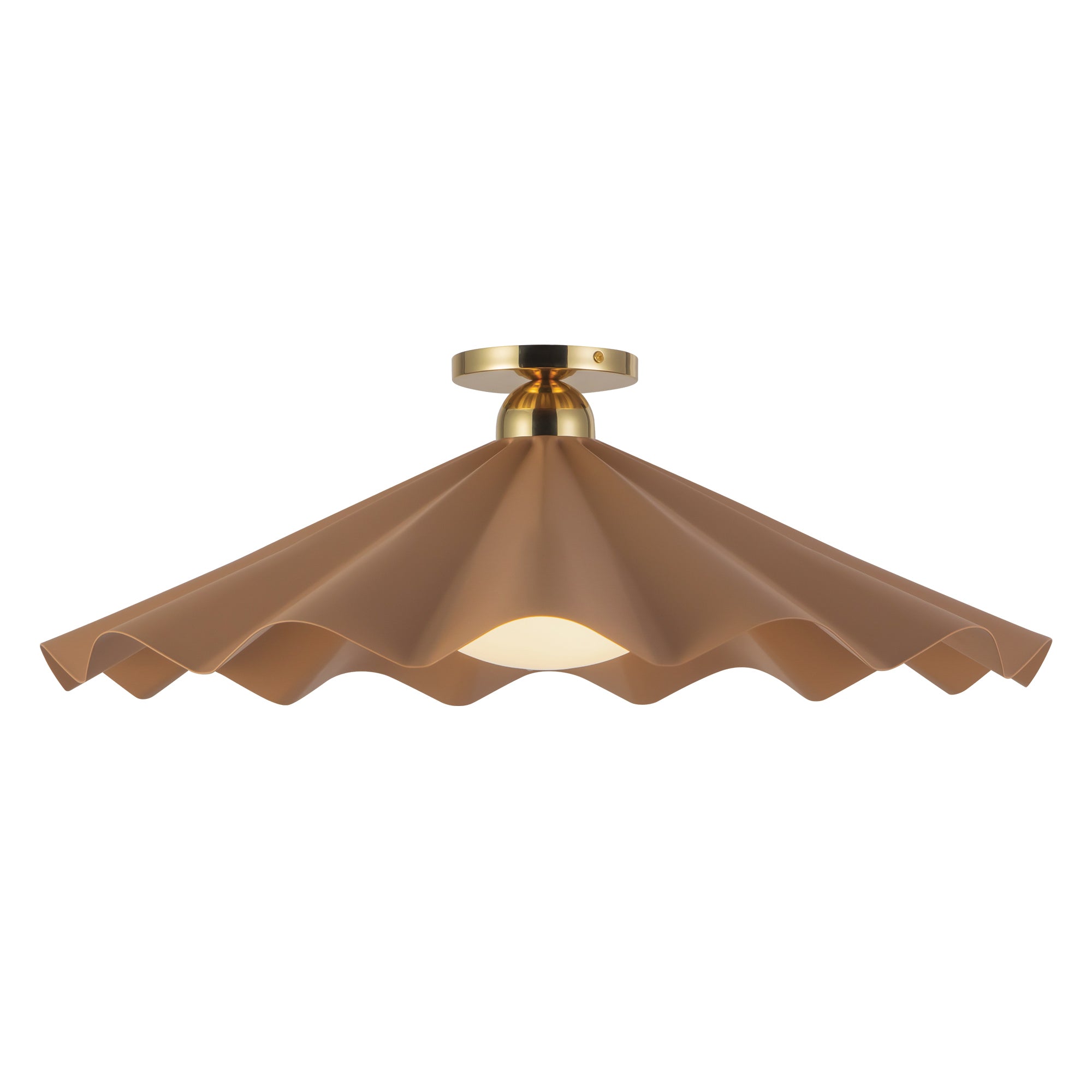 Furrow 25-in Steel Semi-Flush Mount